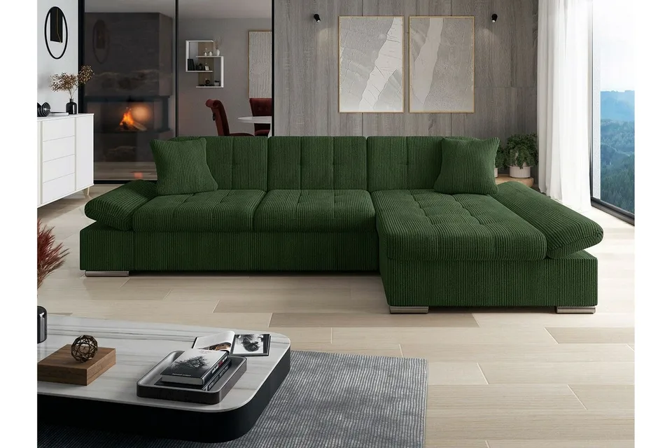 Lomux kulmasohva vihreä